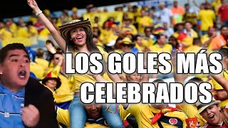 Top 5 de los Goles mas celebrados de la Historia de la Selección Colombia [upl. by Dunc]