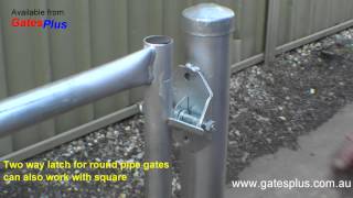 Gate Latch 2 way for round pipe and square [upl. by Krause]