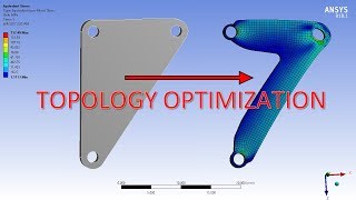 ANSYS 181 Topology Optimization [upl. by Batsheva]