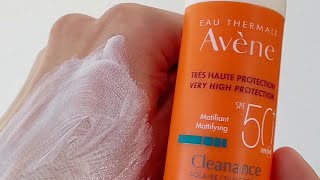 Avene Protector Solar Cleanance SPF50 Matificante  Pieles grasas [upl. by Lesley]