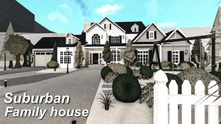 Suburban Family House Bloxburg Speedbuild 80k [upl. by Rebor]