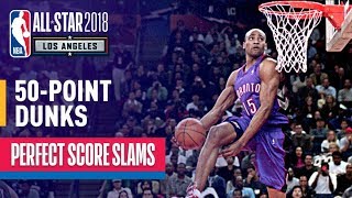 ALL 50Point Dunks In NBA Slam Dunk Contest History [upl. by Cassiani]