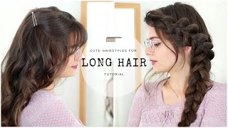 Cute amp Easy Hairstyles for Long Hair [upl. by Heeley436]