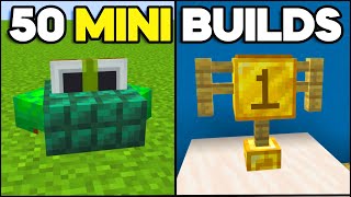 Minecraft 50 Mini Build Hacks amp Tricks [upl. by Arundel]