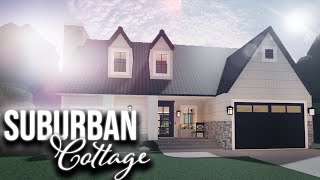 Bloxburg Speedbuild Realistic Suburban Cottage Farmhouse [upl. by Plusch]