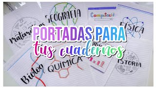 PORTADAS PARA CUADERNOS DIY  DanielaGmr ♥ [upl. by Sirromed]