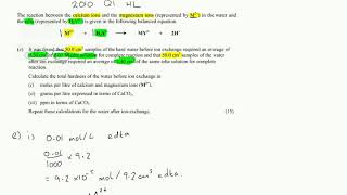 Water Hardness EDTA Titration Calculations Example [upl. by Htaras]