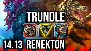 TRUNDLE vs RENEKTON TOP  40k DMG  VN Master  1413 [upl. by Nylynnej]