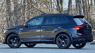 Volkswagen NEW Tiguan Rline 2022 in 4K Black Style 19 inch Valencia Black Walk around ampdetail [upl. by Eniamrehc530]