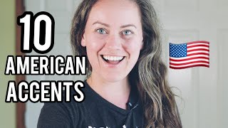 10 American Accents Imitation Examples [upl. by Adara8]