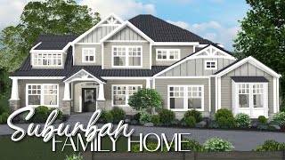 BLOXBURG Suburban Family Home  Part 1 [upl. by Waylan]