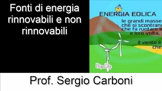 Fonti di energia rinnovabili e non rinnovabili [upl. by Normandy]