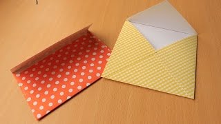 Como Hacer Sobres Para tarjetas  Fácil y Bonito [upl. by Ardnad]