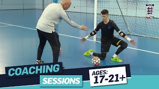 Part 1  Tony Elliott Futsal Goalkeeper Techniques  FA Learning Coaching Session [upl. by Saltsman570]