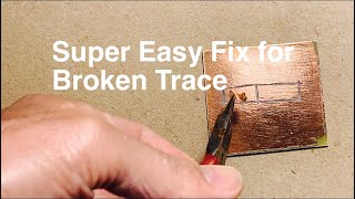 Amazing Easy PCB Trace Repair [upl. by Judy]