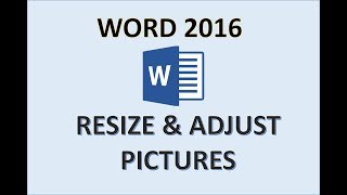 Word 2016  Resize Picture  How to Adjust Enlarge and Edit Image Size in Microsoft Images Photo MS [upl. by Tiat]