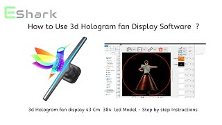 How to use 3d hologram software and edit display content for 3D hologram fan Free 3d hologram video [upl. by Nyloj]