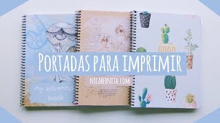 TRUCO PARA FORRAR CUADERNOS 📚 PORTADAS PARA IMPRIMIR Nica Bernita [upl. by Akcirehs]