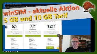 winSIM  5 GB und 10 GB Tarif aktuell im Angebot [upl. by Cos737]