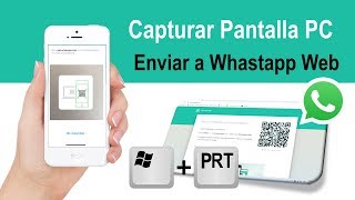 Como capturar pantalla del PC y enviar a WhastApp [upl. by Irec]