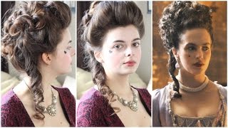 18th Century Hair Tutorial  Hulu Harlots [upl. by Nesaj]