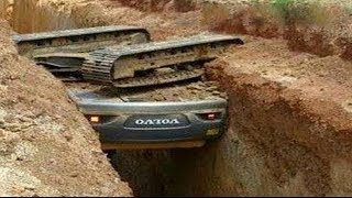 WOW Dangerous Heavy Equipment Excavator Opeartor IDIOTS  Excavator Fail Skills [upl. by Easlehc]