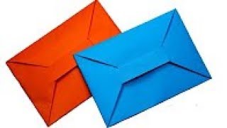 Cómo hacer un SOBRE para cartas ¡Facil de hacer  Origami Envelope [upl. by Elinad295]