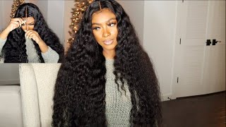 😍Beginner Friendly LOOSE DEEP WAVE WIG QUICK 15MIN INSTALL WIGGINS HAIR [upl. by Joni]