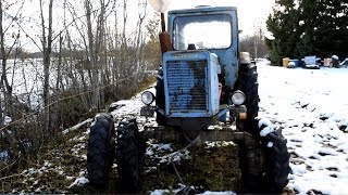 Starting Tractor MTZ52 After 3 Years [upl. by Aseefan909]