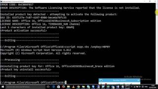 office 365 product key reactivate issue clear old key and enter new using cmd [upl. by Dicky]