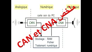 les CAN et CNA  convertisseur NA et AN ملخص [upl. by Dulcle]