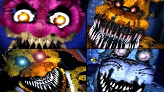 ALL JUMPSCARES Five Nights At Freddys 1 2 3 4 FNAF FNAF 2 FNAF 3 FNAF 4 FNAF Jumpscares [upl. by Aidil191]