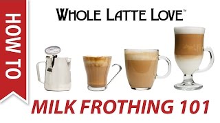 Milk Frothing for Beginners [upl. by Maurer792]