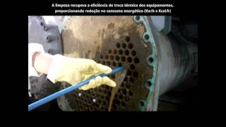 Limpeza com Varetamento em Trocadores de Calor  CLEAN SERVICES WTC [upl. by Hobbie]