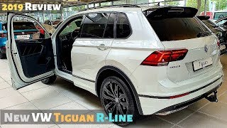 New VW Tiguan RLine 2019 Review Interior Exterior [upl. by Sinnard]