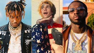 RAPPERS DEAD BY AGE 21 POP SMOKE JUICE WRLD LIL PEEP [upl. by Olraced]