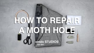 How to Repair A Moth Hole on Woven Fabric in Under 7 Minutes [upl. by Gillespie736]