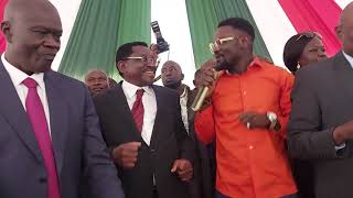 PRINCE INDAH ELECTRIC PERFOMANCE AT JAMES ORENGO SWEARING IN [upl. by Reham153]