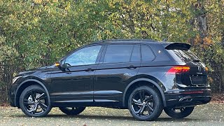 Volkswagen NEW Tiguan RLine 2023 in4K Deep Black Pearl 19 Inch Valencia walk around amp detail Inside [upl. by Lledner]