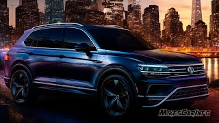 👉 AT NIGHT REFRESHED Volkswagen Tiguan SEL RLine  Interior amp Exterior Lighting Overview [upl. by Kinghorn]