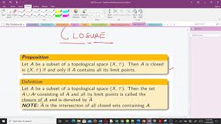 Limit Points and Closure Topological Spaces [upl. by Aicilihp92]