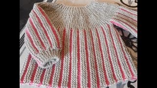 tuto tricot brassiere 2 couleurs rang raccourci [upl. by Stanwood]