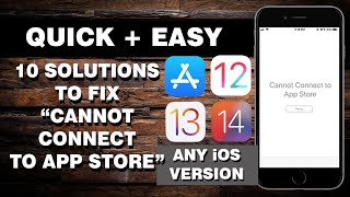 How to Fix quotCannot Connect to App Storequot Error on Any iOS Device [upl. by Asseram]