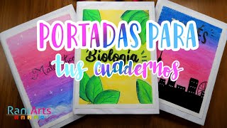 PORTADAS PARA CUADERNOS  DIY  Fáciles y bonitas [upl. by Nnav]