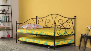 Assembly Instructions for Twin Metal Daybed with Trundle [upl. by Beaudoin380]