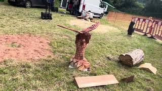 A fabulous range of wooden sculpture at Caerleon festival 2024 [upl. by Bobinette]