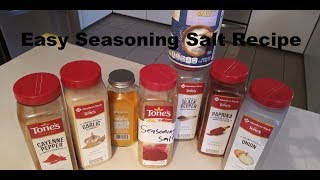 Homemade Seasoning Salt Recipe  Lawrys Knockoff [upl. by Au]