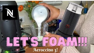 How To Foam Milk With Aeroccino 3 Make Coffee With Foam Tips amp Tricks  Easy Foamed Latte Recipe [upl. by Kaden168]