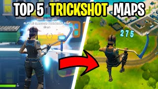 Top 5 BEST Fortnite Trickshot Maps With CODES [upl. by Loomis]