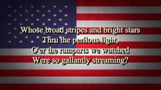 USA National Anthem Lyrics HD [upl. by Bibi]